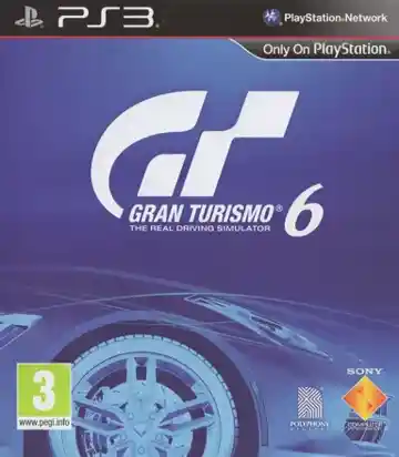 Gran Turismo 6 (USA) (v1.02) (Disc) (Update) box cover front